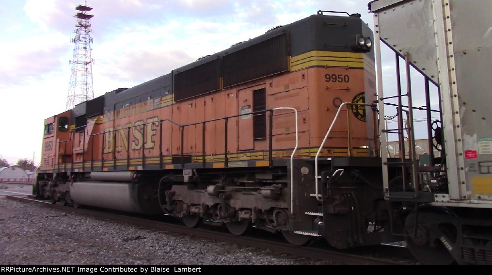 BNSF coal train DPU